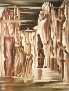 Tamara de Lempicka œuvres - paysage surréaliste contemporain Tamara de Lempicka